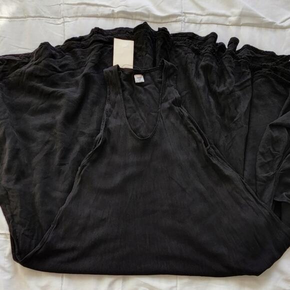 BAZAAR NWT BOHEMIAN BLACK SLEEVELESS CASUAL DRESS - Picture 4 of 7